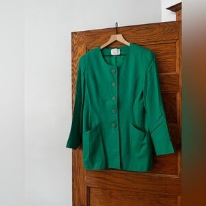 VINTAGE | Kelly Green Blazer, size 10